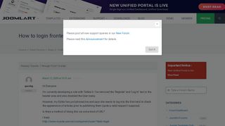 
                            3. How to login frontend with no log in button!!! - JoomlArt