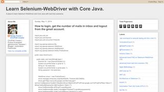 
                            8. How to login, get the ... - Learn Selenium-WebDriver with Core Java.