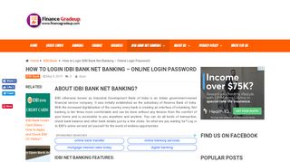 
                            5. How to Login IDBI Bank Net Banking – Online Login Password