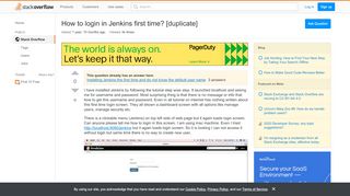 
                            4. How to login in Jenkins first time? - Stack Overflow