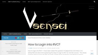 
                            9. How to Login into RVC? - virtually Sensei