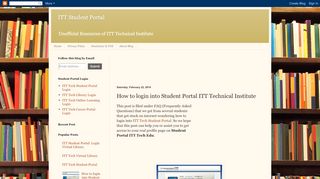 
                            9. How to login into Student Portal ITT Technical Institute ...
