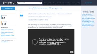 
                            3. How to login or reset Linksys Wi-Fi router password ...