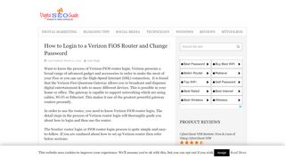 
                            6. How to Login to a Verizon FiOS Router and Change Password