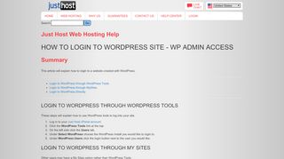 
                            8. How to Login to a WordPress Site