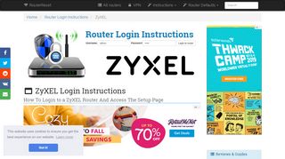 
                            2. How To Login to a ZyXEL Router And Access The Setup Page ...