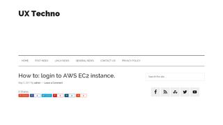 
                            8. How to: login to AWS EC2 instance. - UX Techno