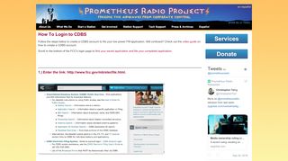 
                            6. How To Login to CDBS | Prometheus Radio Project