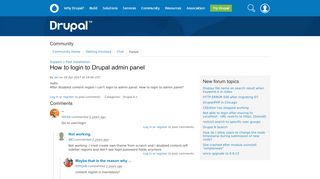 
                            1. How to login to Drupal admin panel | Drupal.org