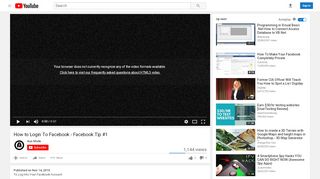 
                            7. How to Login To Facebook - Facebook Tip #1 - YouTube