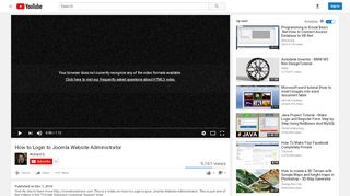 
                            6. How to Login to Joomla Website Administrator - YouTube