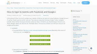 
                            11. How to login to Joomla with Facebook and Google+