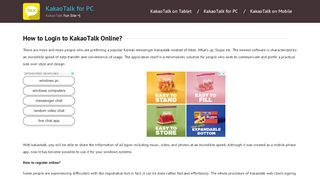 
                            5. How to Login to KakaoTalk Online?