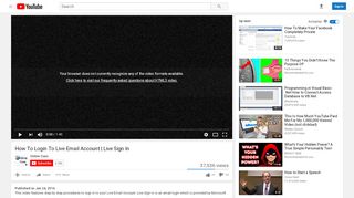 
                            9. How To Login To Live Email Account | Live Sign In - YouTube