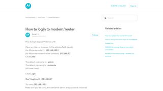 
                            10. How to login to modem/router – Motorola Mentor