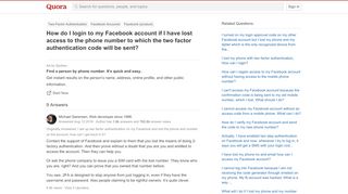 
                            9. How to login to my Facebook account if I have …