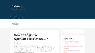 
                            4. How To Login To OpenSubtitles On KODI? – Kodi-Kwiz