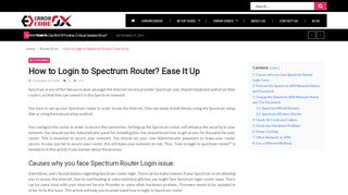 
                            6. How To: Login to Spectrum Router | Error Code 0x