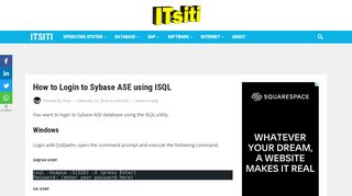 
                            6. How to Login to Sybase ASE using ISQL - itsiti.com