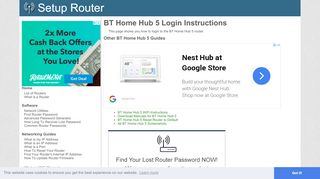 
                            9. How to Login to the BT Home Hub 5 - SetupRouter
