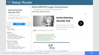 
                            8. How to Login to the Dlink DIR-615 - SetupRouter