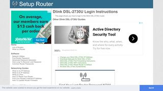 
                            4. How to Login to the Dlink DSL-2730U - SetupRouter