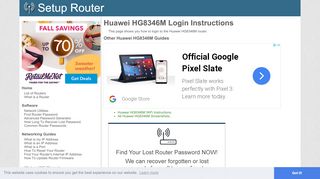 
                            4. How to Login to the Huawei HG8346M - SetupRouter