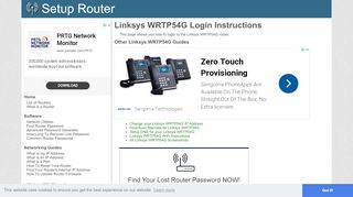 
                            9. How to Login to the Linksys WRTP54G - SetupRouter