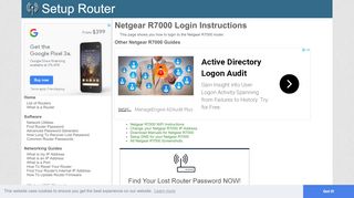 
                            4. How to Login to the Netgear R7000 - SetupRouter