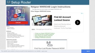 
                            4. How to Login to the Netgear WNR834B - SetupRouter