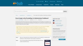 
                            1. How to login to the PrestaShop 1.6 Administrator Dashboard | Web ...