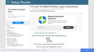 
                            8. How to Login to the TP-Link TD-W8901N Globe - SetupRouter