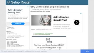 
                            11. How to Login to the UPC Connect Box - SetupRouter