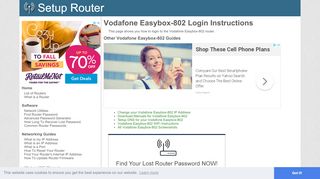 
                            4. How to Login to the Vodafone Easybox-802 - SetupRouter