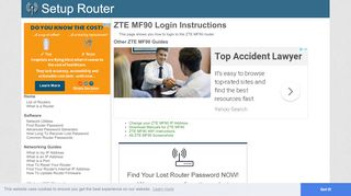 
                            4. How to Login to the ZTE MF90 - SetupRouter