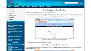 
                            4. How to login to Time Tracker - Anuko