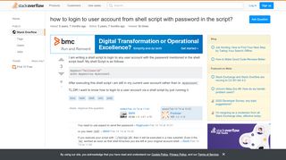 
                            4. how to login to user account from shell script with password in ...