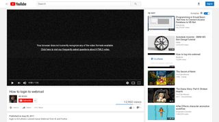 
                            8. How to login to webmail - YouTube