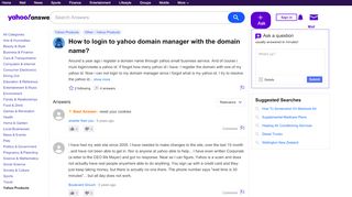 
                            1. How to login to yahoo domain manager with the domain name ...