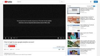 
                            8. How to login to your google analytics account - YouTube