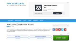 
                            6. How to Login to Your Zoosk Account ? How To Account
