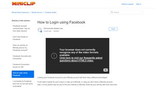 
                            3. How to Login using Facebook – Miniclip Player Experience