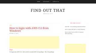 
                            6. How to login with AWS CLI – Find Out That