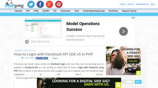 
                            8. How to Login with Facebook API SDK v5 in PHP | PHPGang.com