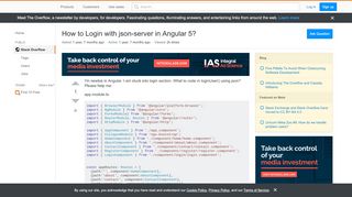 
                            8. How to Login with json-server in Angular 5? - …