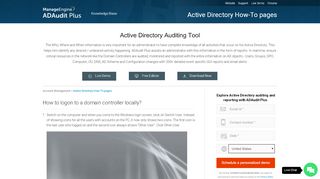 
                            8. How to logon to a domain controller locally - ManageEngine
