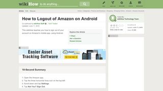 
                            6. How to Logout of Amazon on Android: 5 Steps (with Pictures)