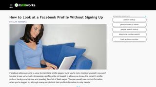 
                            2. How to Look at a Facebook Profile Without Signing Up | It Still ...