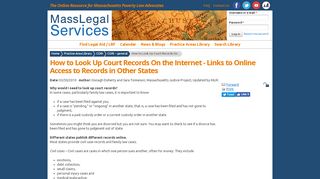 
                            5. How to Look Up Court Records On the Internet - Links to Online ...