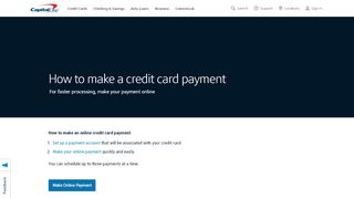 
                            11. How to make a credit card payment - Capital One